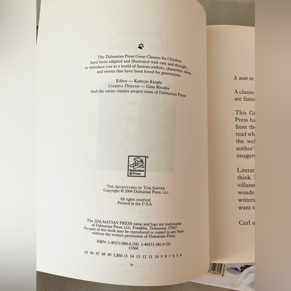 Tom Sawyer The Call of the Wild Great Classics for Children Books - Picture 3 of 5